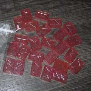 Viking Futhark Runes Stone Set